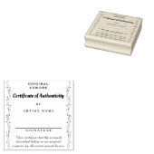 Floral Certificaat van echtheid Rubberstempel (Gestempeld)