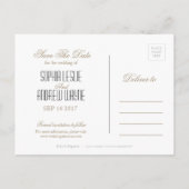 Floral chalkboard rustige bruiloft behalve de datu aankondigingskaart (Achterkant)