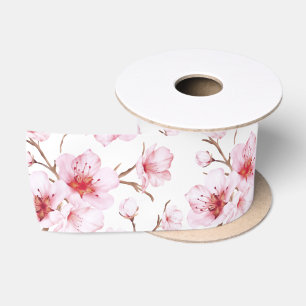 Floral Cherry Blosbezroze White Lint