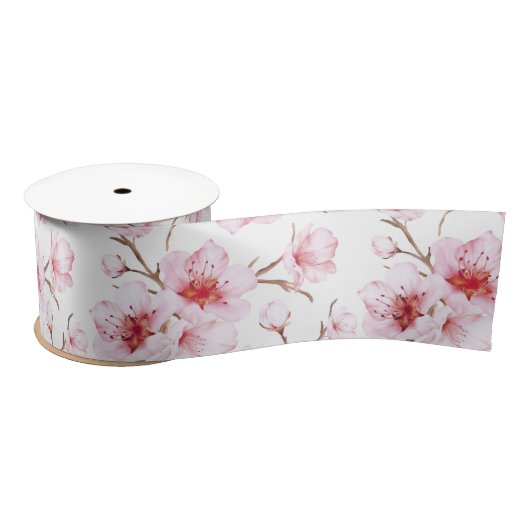 Floral Cherry Blosbezroze White Lint (Spoel)