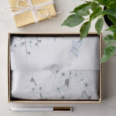 Floral Cherry Blossom Butterflies White Tissuepapier (Geschenk)