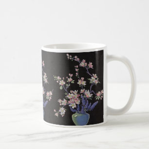  Floral, Cherry Blossom Flowers in een Vase Koffiemok