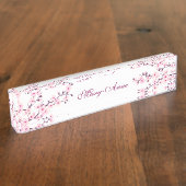 Floral Cherry Blossom Naambordje (Zijkant)
