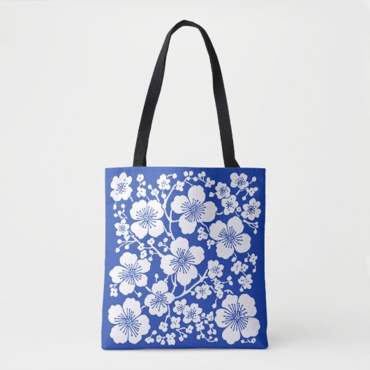 Floral Cherry Blossom Pattern Draagtas (Voorkant)