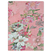 Floral Cherry Blossom Pattern  Notepad Notebook Klembord (Achterkant)
