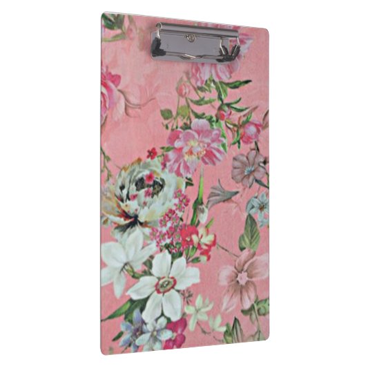 Floral Cherry Blossom Pattern  Notepad Notebook Klembord (Rechts)