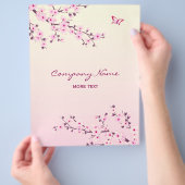 Floral Cherry Blossom Pink Flyer (Hand)
