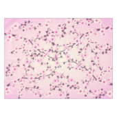 Floral Cherry Blossom Pink Table Cloth Tafelkleed (Voorkant (Horizontaal))