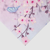Floral Cherry Blossom Pink Tissuepapier (Detail)