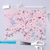 Floral Cherry Blossom Pink Tissuepapier (Craft)