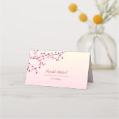 Floral Cherry Blossom Pink Wedding (Achterkant)