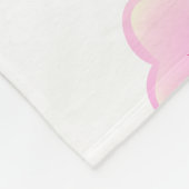 Floral Cherry Blossom Pink White Fleece Deken (Hoek)