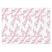 Floral Cherry Blossom Pink White Tafelkleed (Voorkant (Horizontaal))