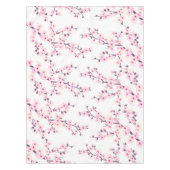 Floral Cherry Blossom Pink White Tafelkleed (Voorkant)