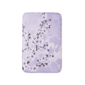 Floral Cherry Blossom Sakura Paars Badmat (Voorkant Verticaal)