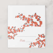 Floral Cherry Blossom Wedding (Buitenkant ongevouwen)