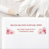 Floral Cherry Blossoms Pink White |  Wedding Etiket (Insitu)