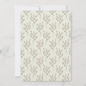 Floral Cherry Botanisch Meisje Eerste Heilige Comm Kaart (Achterkant)