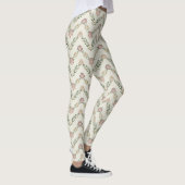 Floral Chevron Pattern – Geometric Zigzag Leggings (Rechts)