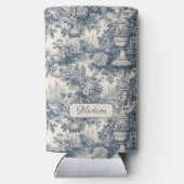  floral chic blauw toile de jouy monogram (Achterkant)