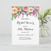 Floral Chic Bridal Shower Kaart (Staand voorkant)