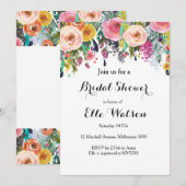 Floral Chic Bridal Shower Kaart (Voorkant / Achterkant)