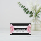 Floral Chic Cartes de visite (Debout devant)
