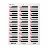 Floral Chic Mariage Adresse de retour Étiquettes (Feuille entière)