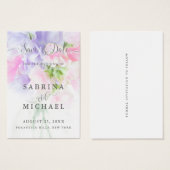 FLORAL CHIC MARIAGE POIS DOUX (Devant & derrière)