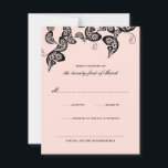 Floral Chic Peacock Noir Rose Mariage Carte RSVP<br><div class="desc">Conçu par fat*fa*tin. Facile à customiser avec votre propre texte,  photo ou image. Pour des demandes personnalisées,  veuillez contacter fat*fa*tin directement. Des frais personnalisés s'appliquent. www.zazzle.com/fat_fa_tin www.zazzle.com/color_therapy www.zazzle.com/fatfatin_blue_knot www.zazzle.com/fatfatin_red_knot www.zazzle.com/fatfatin_mini_me www.zazzle.com/fatfatin_box www.zazzle.com/fatfatin_design www.zazzle.com/fatfatin_ink</div>