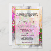 Floral Chic Réception Faire-part Mariée (Dos)