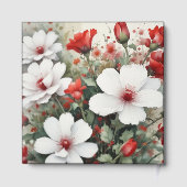 Floral Chic Simple Minimalist Modern Plain Wedding Gastenboek (Achterkant)