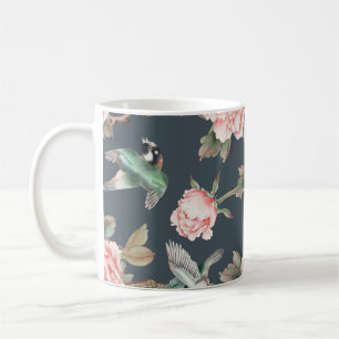 Floral  Chinoiserie Roze - ontvleksel Koffiemok