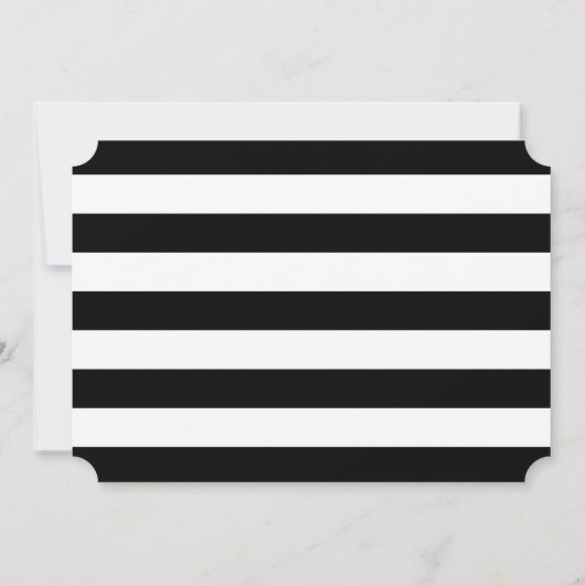 Floral chique bruiloft uitnodiging / goud (Achterkant)