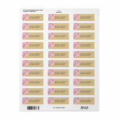 Floral chique retouradres labels / champagne (Full Sheet)