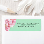 Floral chique retouradres labels / munt (Insitu)