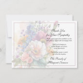 Floral Christelijk begrafenissympathie bedankt (Voorkant)