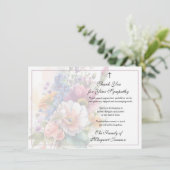 Floral Christian Funeral Sympathie Merci (Debout devant)