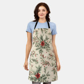 Floral Christmas Design Schort (Gedragen)