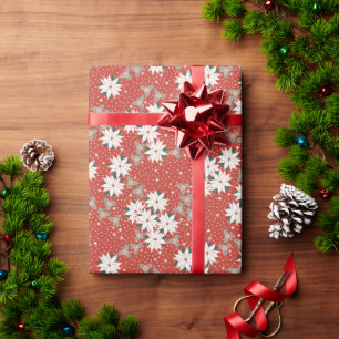 Floral Christmas Gift Wrap Cadeaupapier
