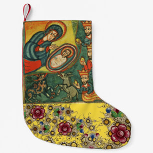 FLORAL CHRISTMAS PARCHMENT, ADORATIE VAN MAGI KLEINE KERSTSOK