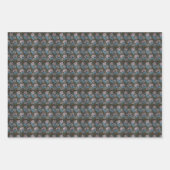 Floral Chrysanthemum Flower Morris Pattern Inpakpapier Vel (Voorkant 3)