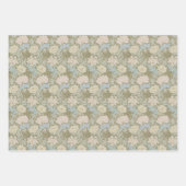 Floral Chrysanthemum Flower Morris Pattern Inpakpapier Vel (Voorkant)