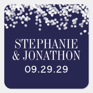  Floral Chrysanthemum Gray en Peach Vierkante Sticker