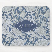  Floral Chrysanthemum Pattern met Monogram Muismat (Voorkant)