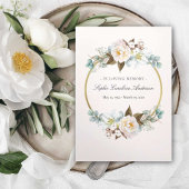 Floral Circle Viering van het Life-programma Drieluik Uitnodiging