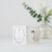 Floral Citrus Lemon Birthday Invitations (Debout devant)