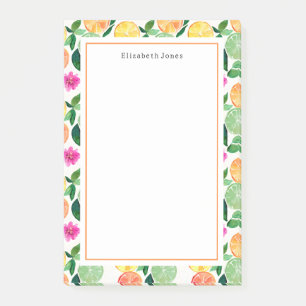 Floral Citrus Sinaasappel Lemon Limoen Grapefruit Post-it® Notes