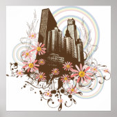 Floral City Poster (Voorkant)