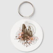 Floral City Sleutelhanger (Voorkant)
